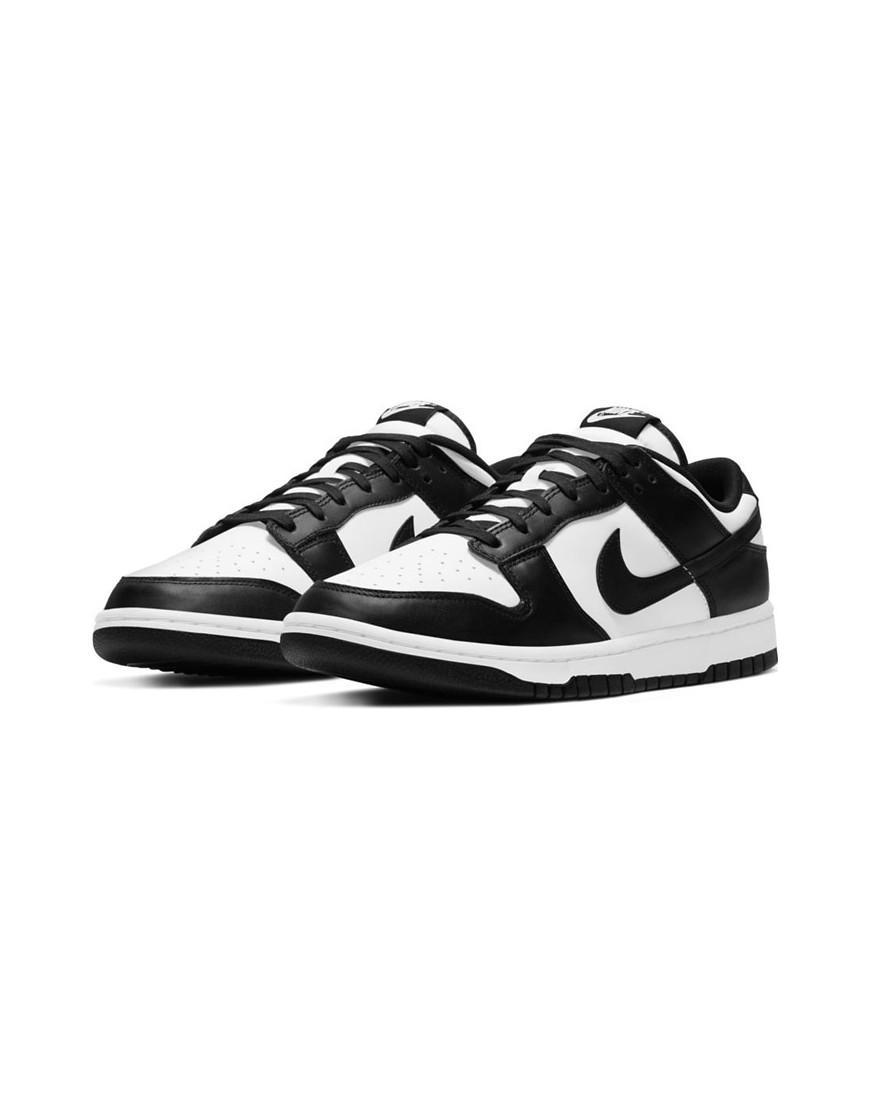 Nike Mens Nike Dunk Low Retro - Mens Shoes White/Black/White Product Image