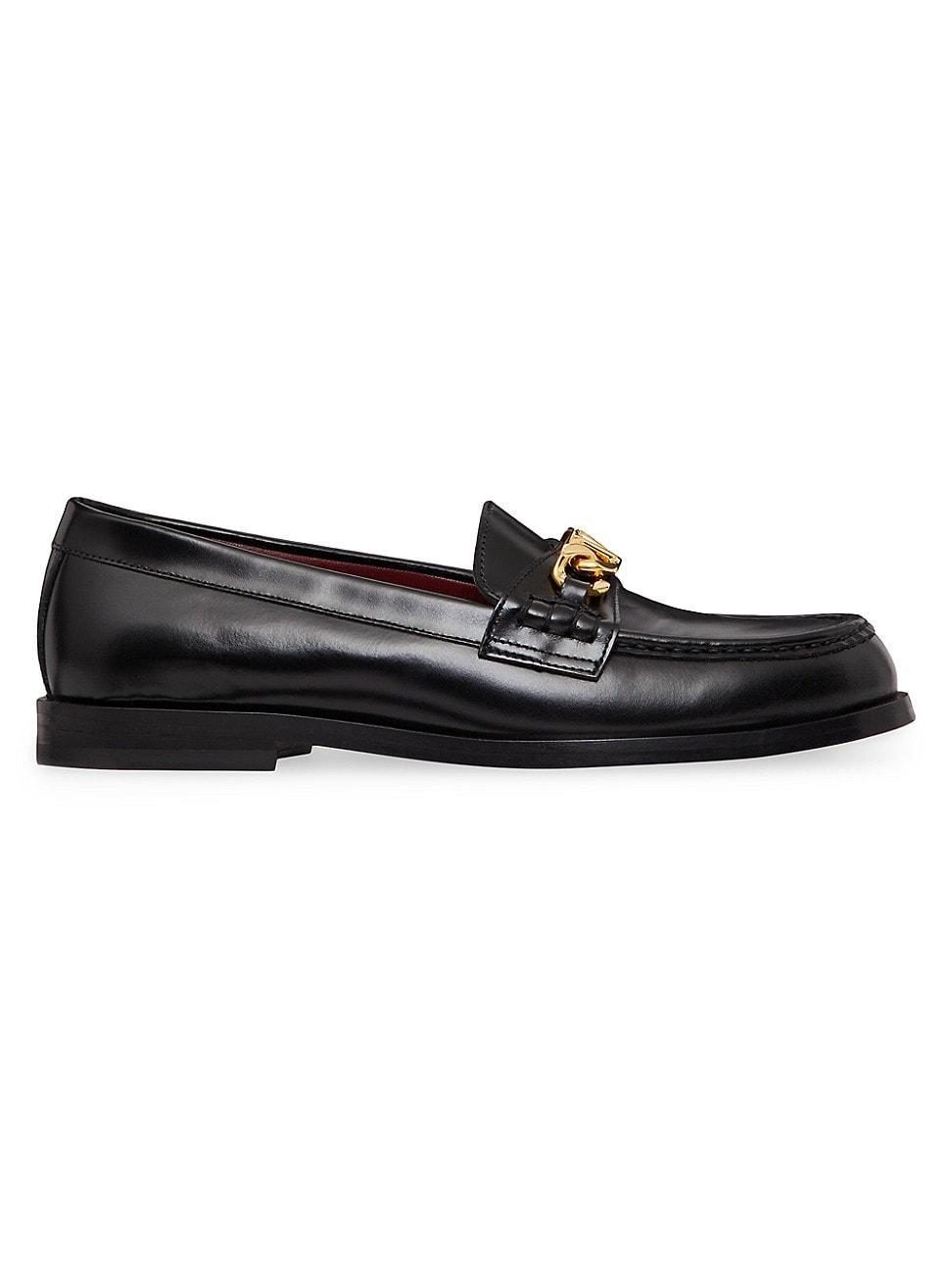 Womens Vlogo Chain Calfskin Loafers product image