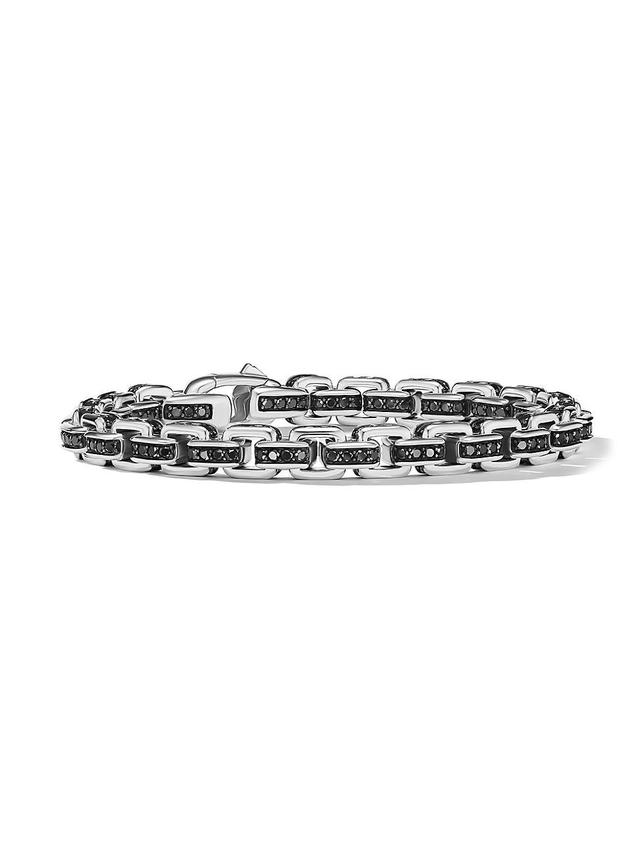 Mens Box Chain Bracelet In Sterling Silver Product Image