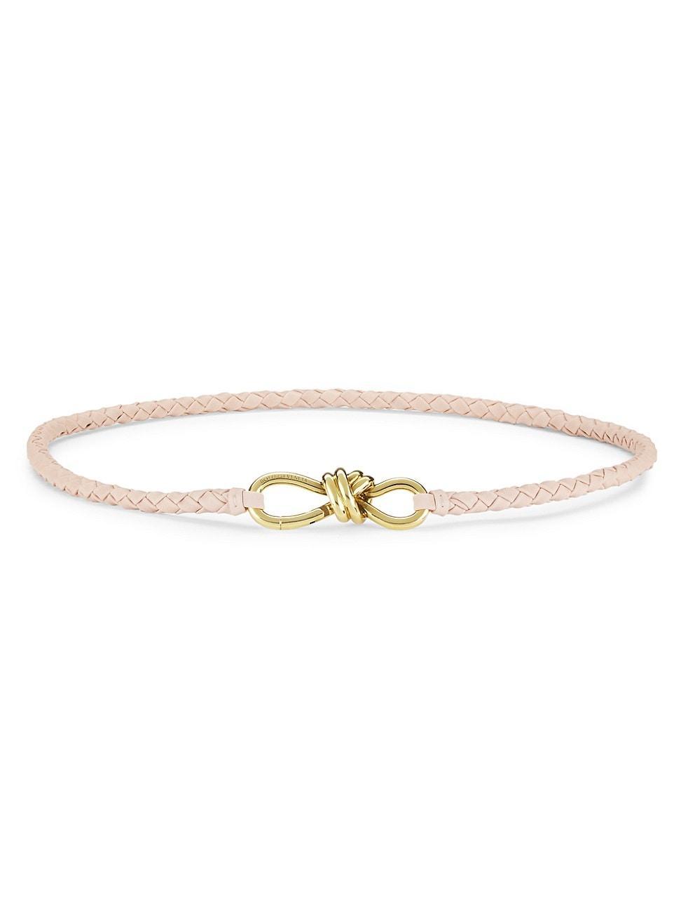 Womens Andiamo Braided Leather Knot Belt Product Image