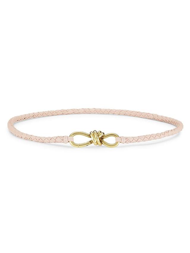 Womens Andiamo Braided Leather Knot Belt Product Image