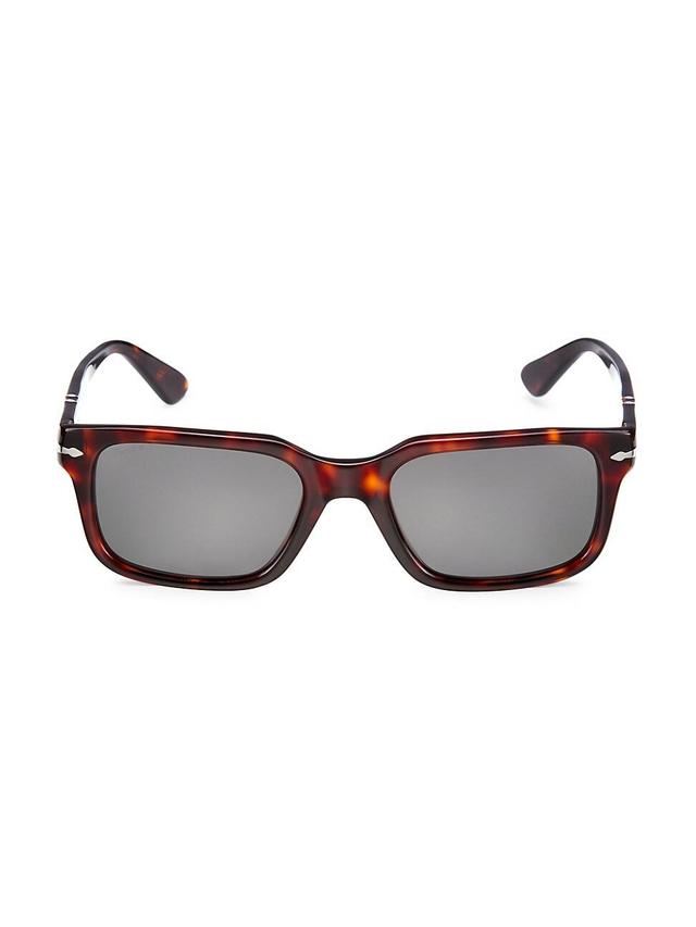 Mens 53mm Polarized Acetate Rectangle Sunglasses Product Image