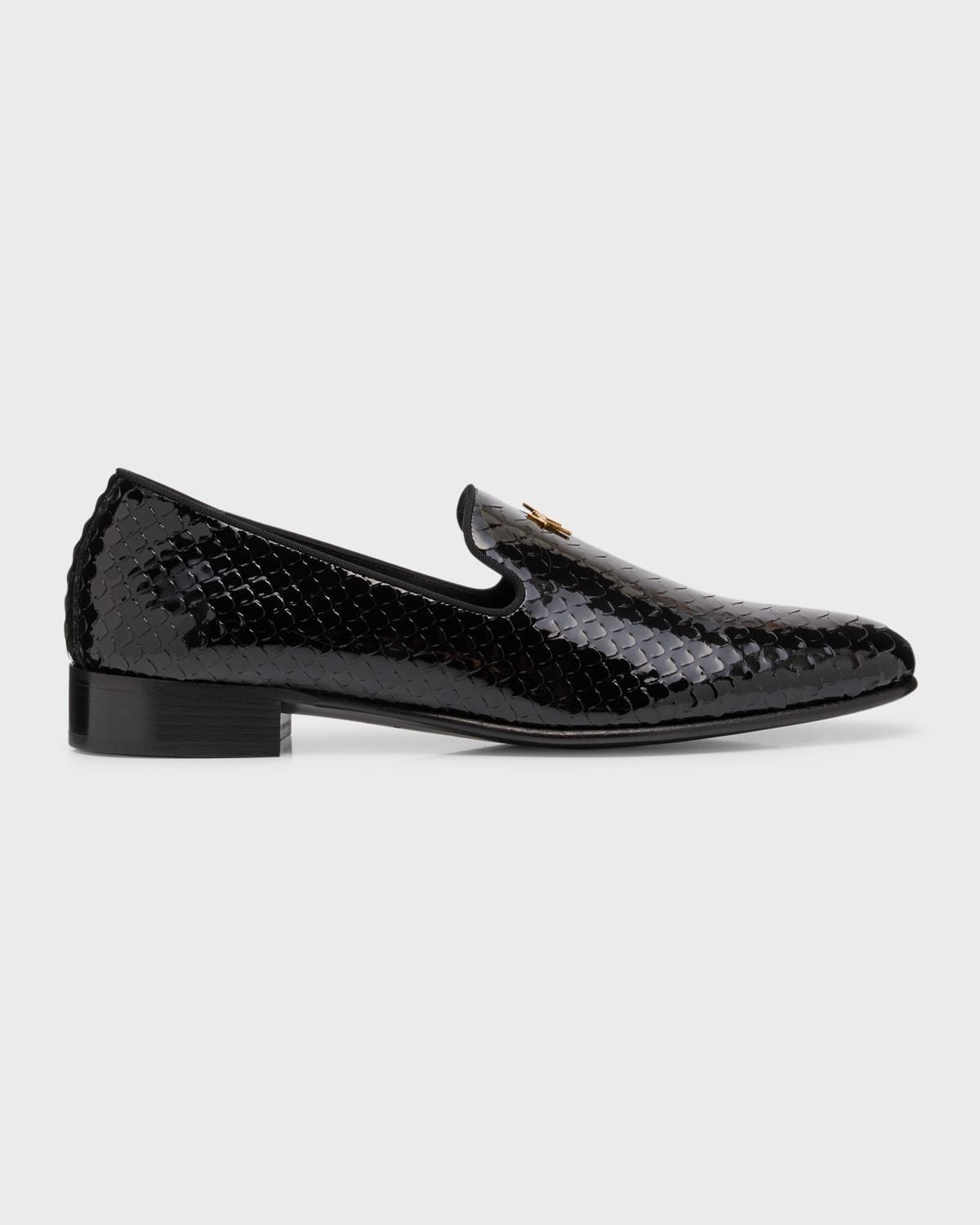 Mens Solly Embossed Patent Leather Loafers Product Image