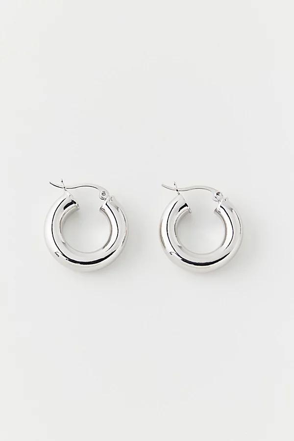 Essential Medium Tube Hoop Earring Womens at Urban Outfitters Product Image