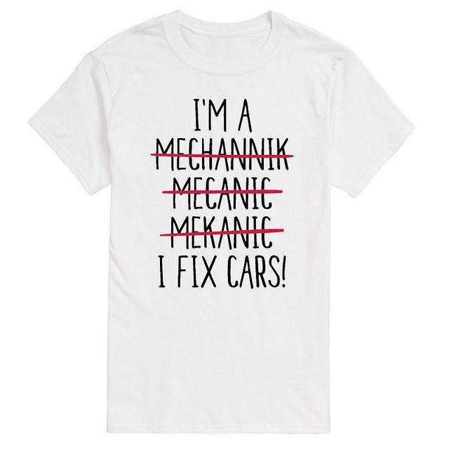 Big & Tall I Fix Cars Graphic Tee, Mens Product Image