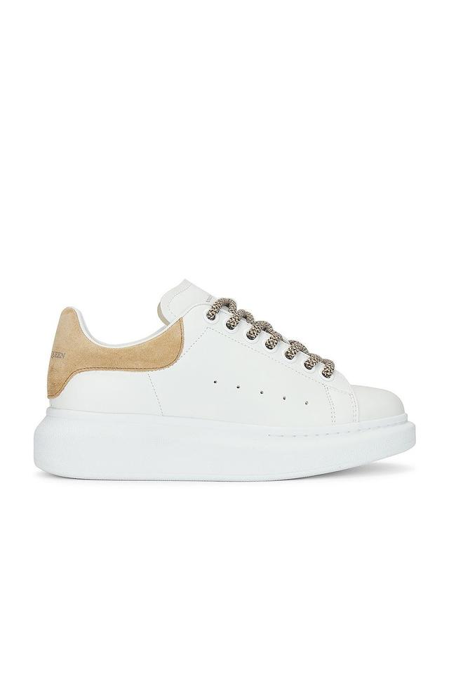 Alexander McQueen Platform Sneaker in White & Camel - White. Size 38.5 (also in ). Product Image