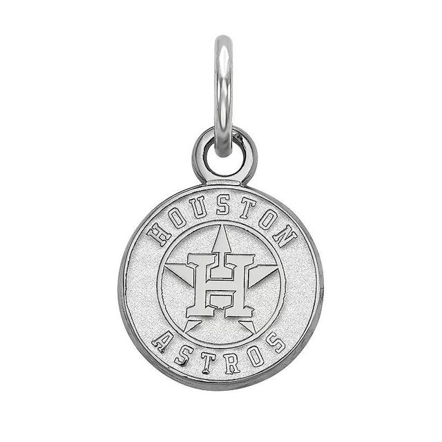 LogoArt Sterling Silver Houston Astros Pendant, Womens Product Image