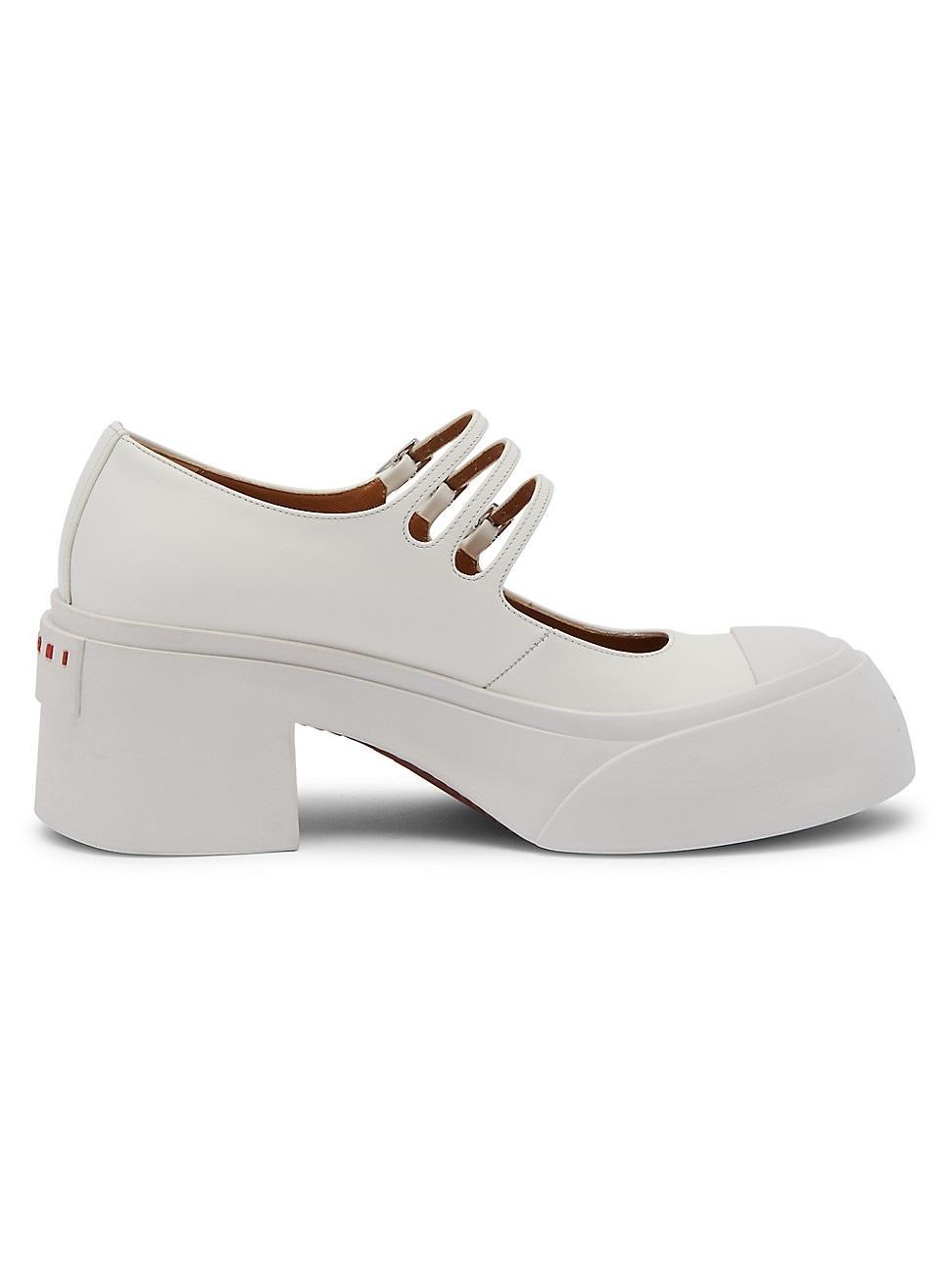 Womens Leather Mary Jane Pumps product image