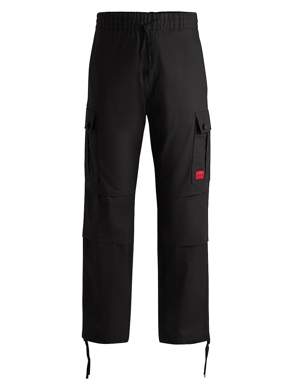 Mens Regular-Fit Cargo Trousers in Ripstop Cotton Product Image