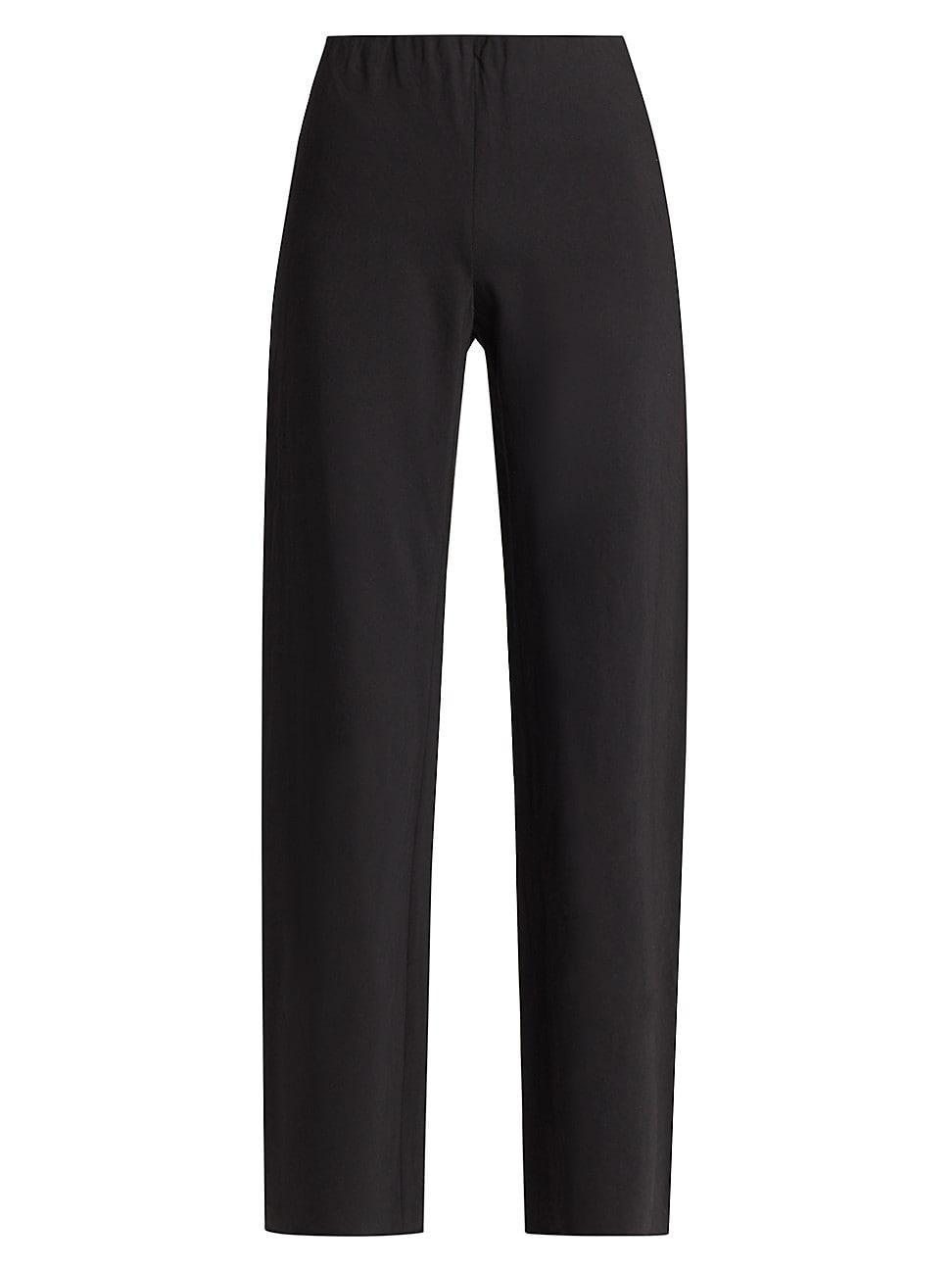 Womens Cotton-Blend Straight-Leg Pants Product Image