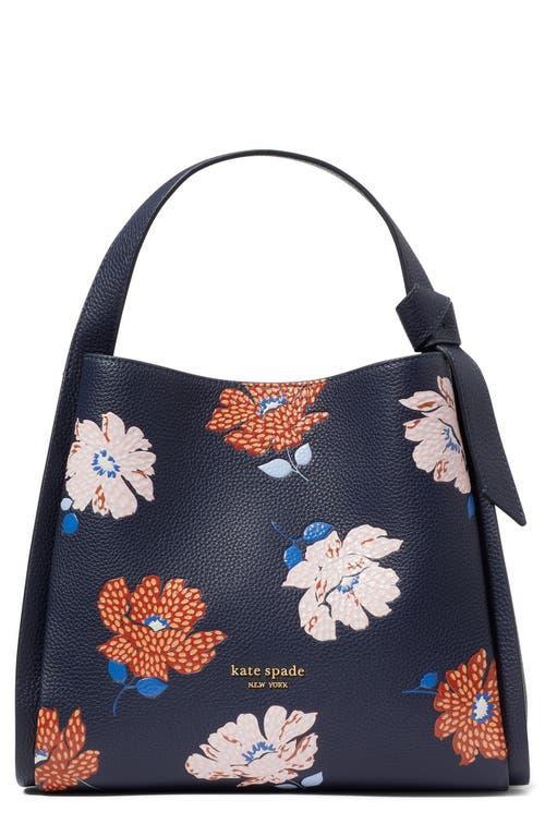 Kate Spade New York knott dotty floral embossed leather satchel Product Image