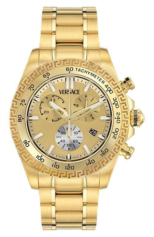 VERSACE Chrono X Chronograph, 44mm In Gold Product Image