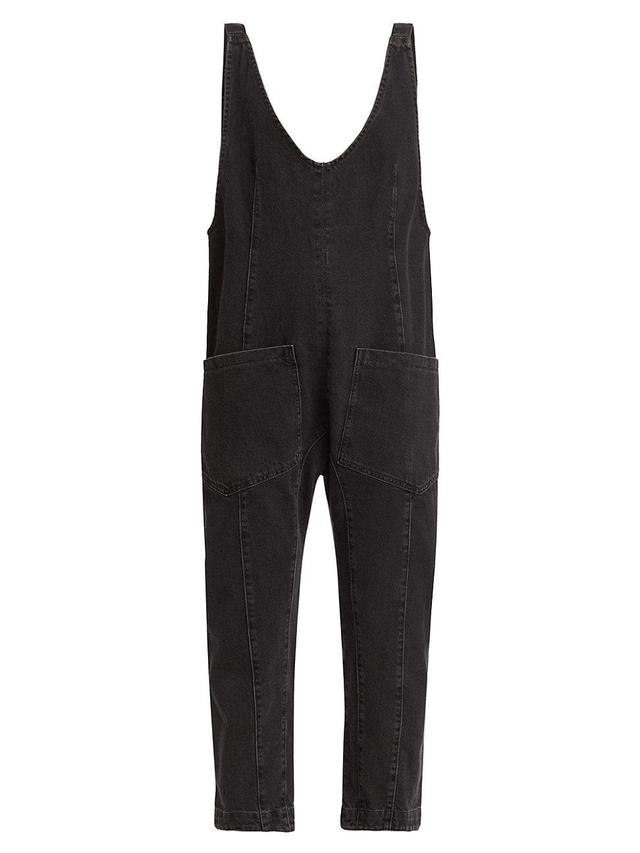 Free People High Roller Denim Jumpsuit Product Image