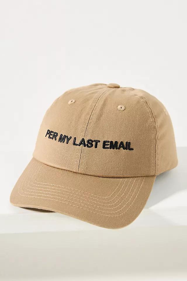 Intentionally Blank Per My Last Email Baseball Cap Product Image