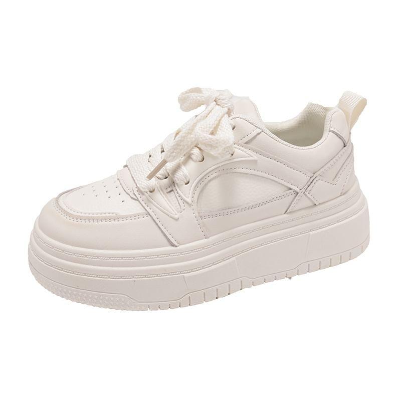 Lace-Up Platform Sneakers product image