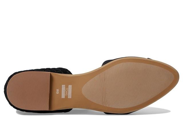 TOMS Jutti D'orsay Leather/Embossed Waffle) Women's Flat Shoes Product Image