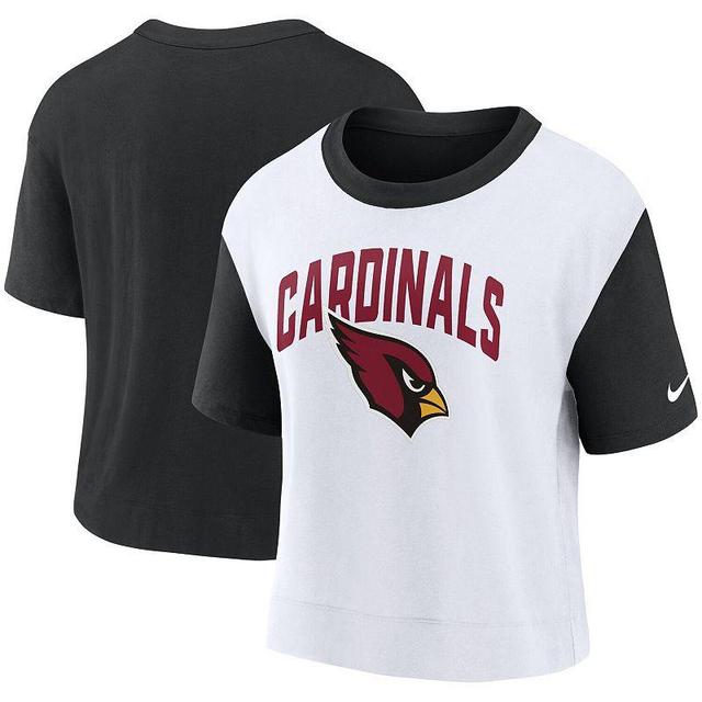 Womens Nike Black/White Arizona Cardinals High Hip Fashion T-Shirt Product Image