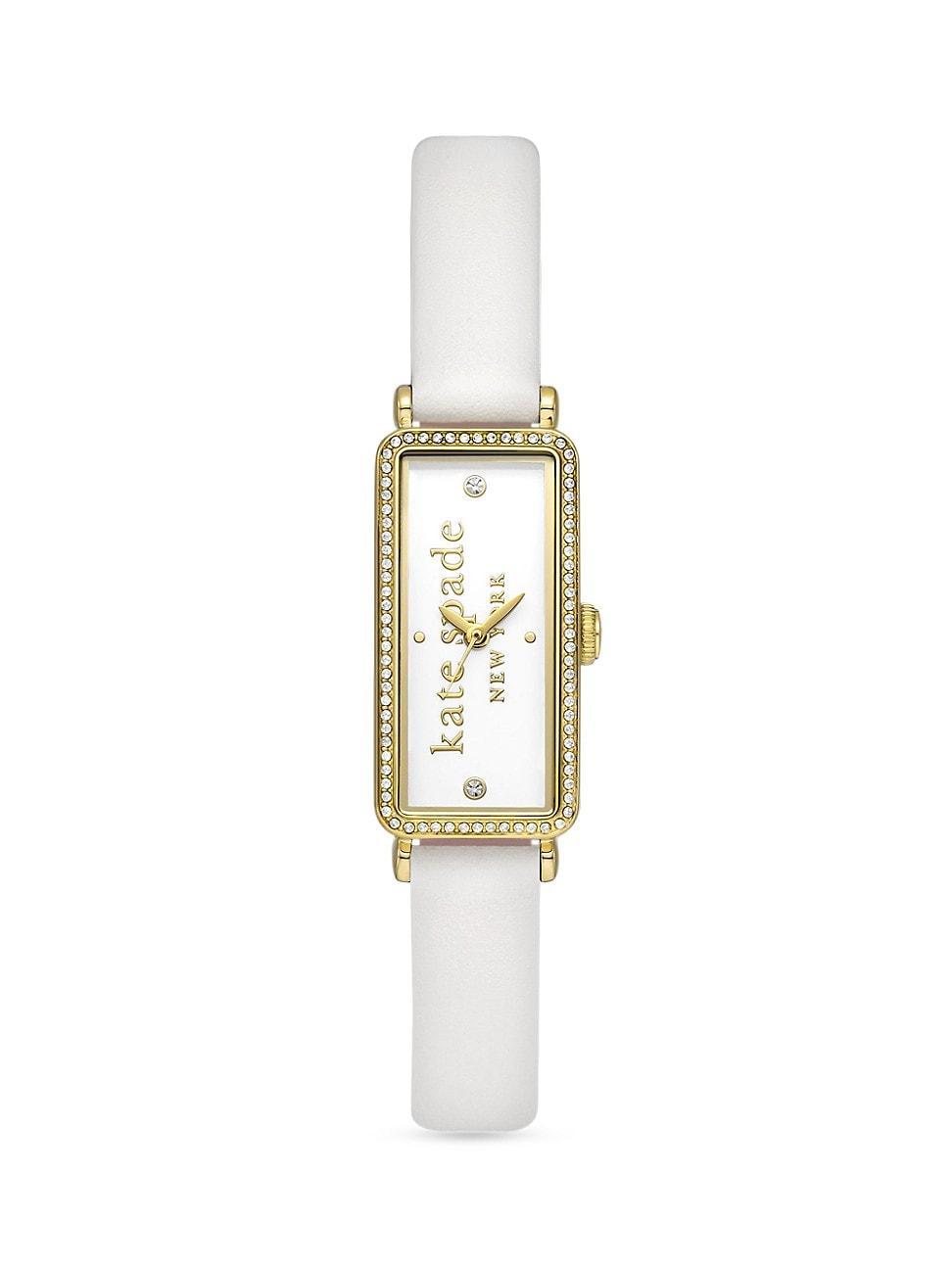 Womens Rosedale Rose-Goldtone Stainless Steel & Cubic Zirconia Bracelet Watch/16MM Product Image