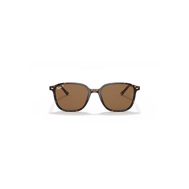 Ray-Ban Leonard Sunglasses Frame Brown Lenses Polarized Product Image