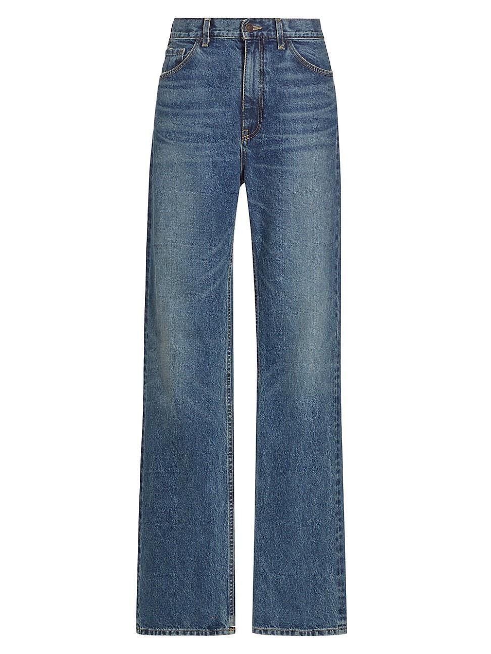 Womens Mitchell High-Rise Straight-Leg Jeans Product Image