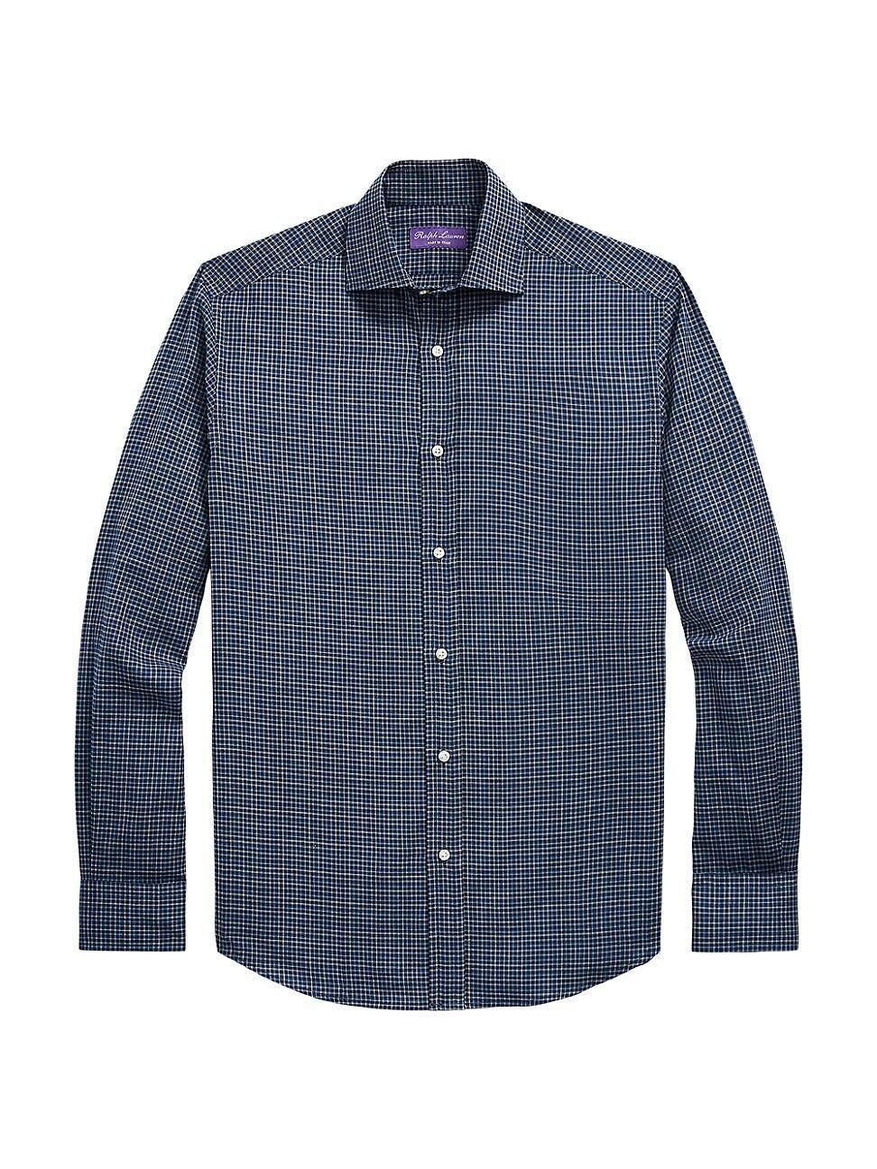 Mens Double-Tattersall Flannel Shirt Product Image