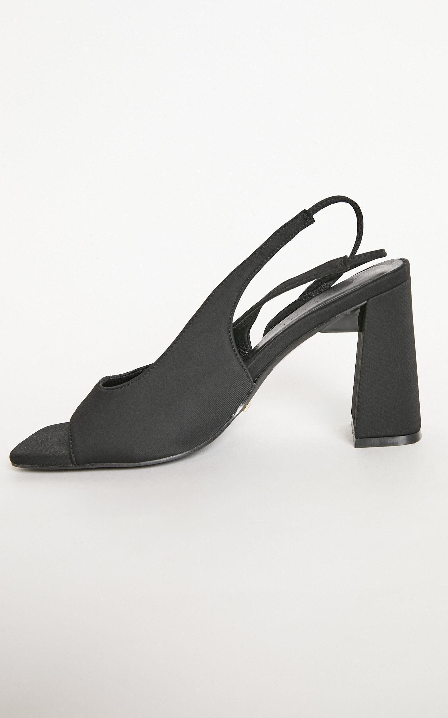 Billini - Winniefred Heels in Black Neoprene Product Image