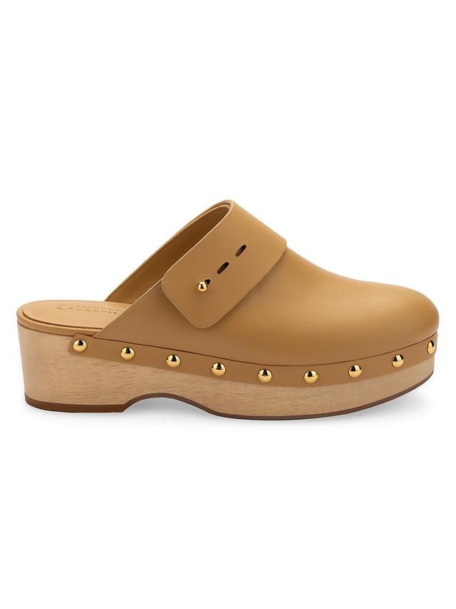 Womens Evonne Leather Clogs Product Image