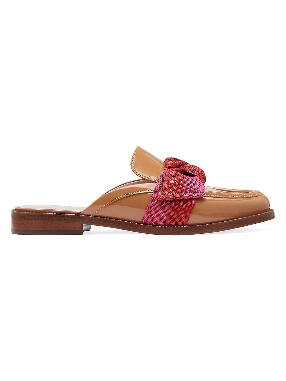 Womens Leandra Patent Leather Mules Product Image