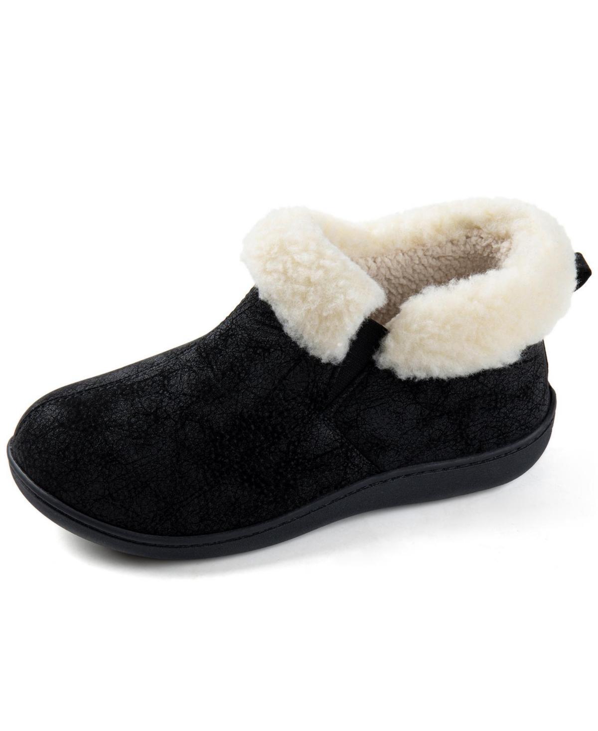 Rock Dove Womens Faux Leather House Bootie Memory Foam Slipper Product Image