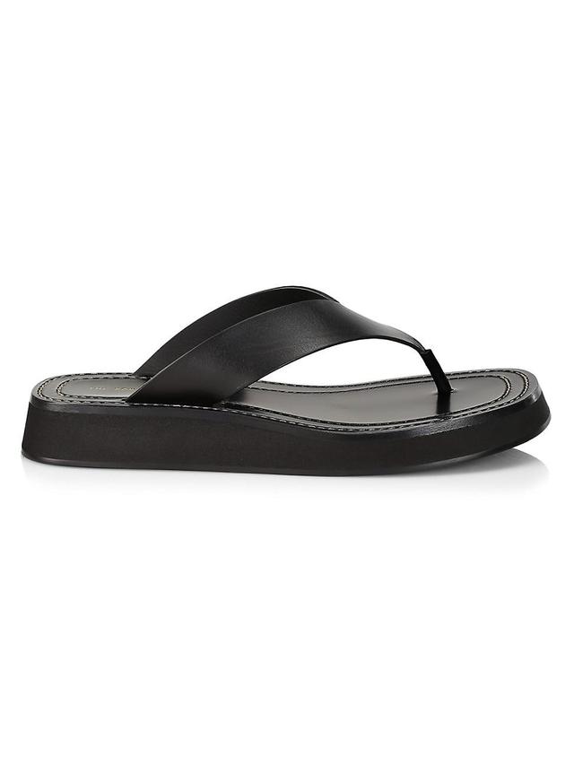 Womens Ginza Leather Thong Sandals Product Image