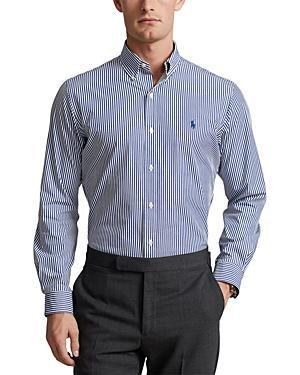 Polo Ralph Lauren Slim Fit Striped Stretch Poplin Long Sleeve Woven Shirt Product Image