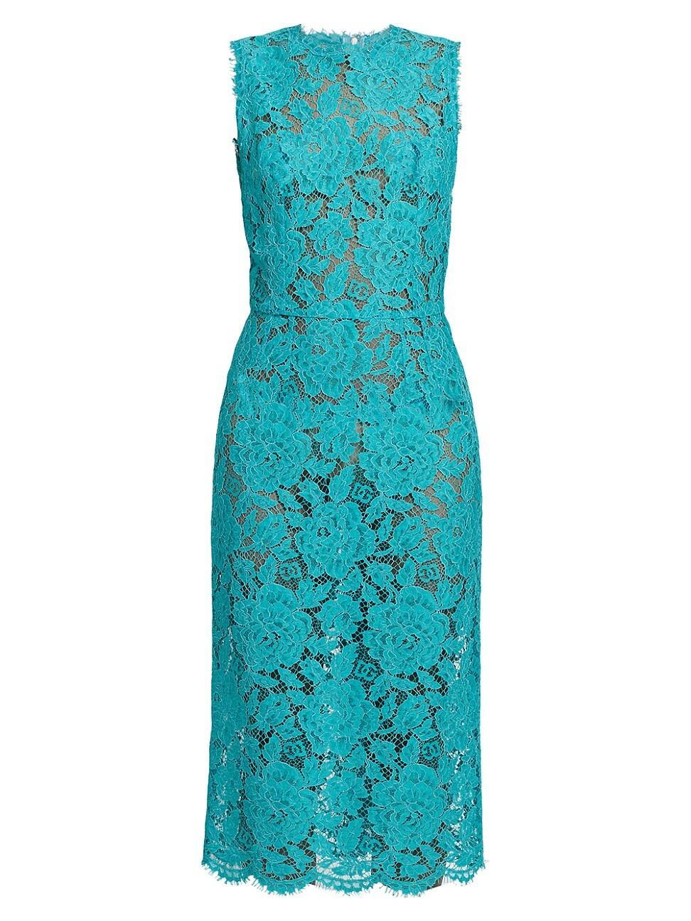 Floral Lace Midi Dress Product Image