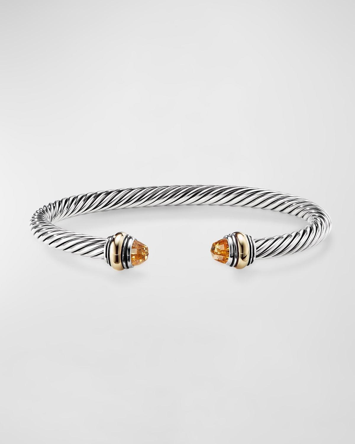 Womens Classic Cable Bracelet In Sterling Silver Product Image