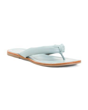 Leather Solana Flat Sandals for Women Product Image