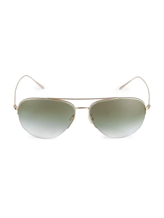 Mens Cleamons 60MM Pilot Sunglasses Product Image