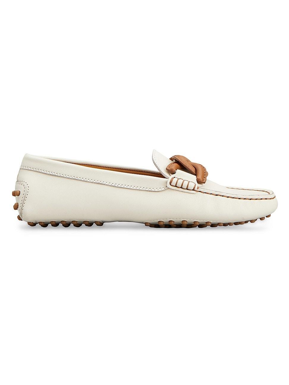 Tods Womens Catena Gommino Moc Toe Driver Loafers Product Image