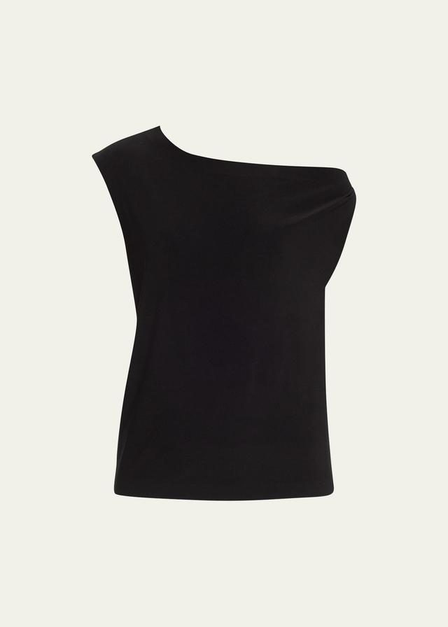 Norma Kamali X REVOLVE Drop Shoulder Top in Black. - size XL (also in L, M, S, XS, XXS) Product Image