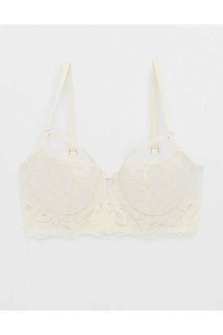 Show Off Balconette Rooftop Garden Lace Bra Women's Soft Muslin 36D Product Image