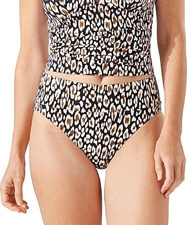 Tommy Bahama Palm Modern Safari Cat High Waisted Swim Bottom Product Image