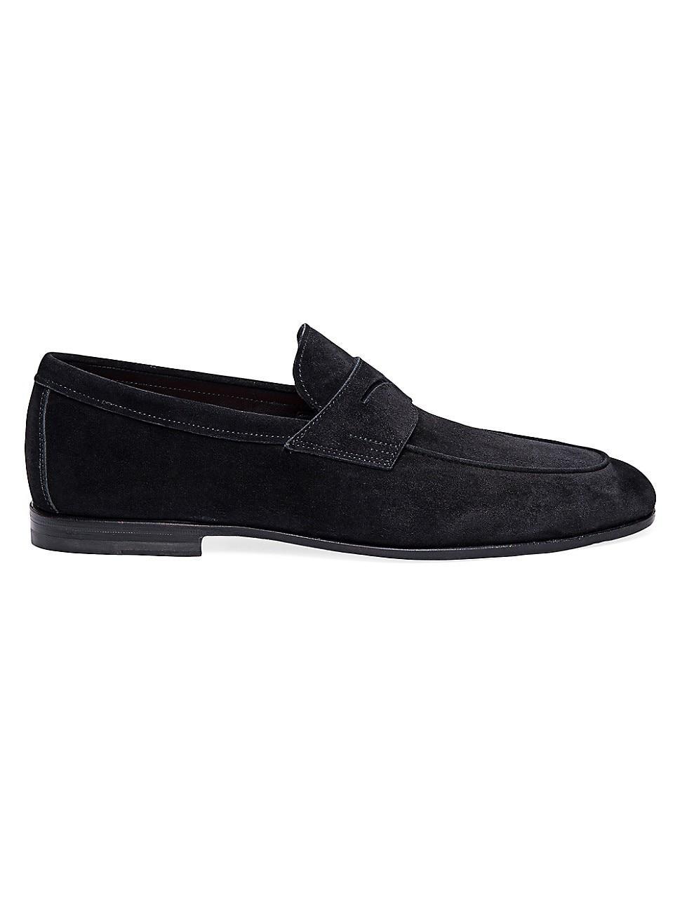 Mens Carlos Suede Penny Loafers Product Image