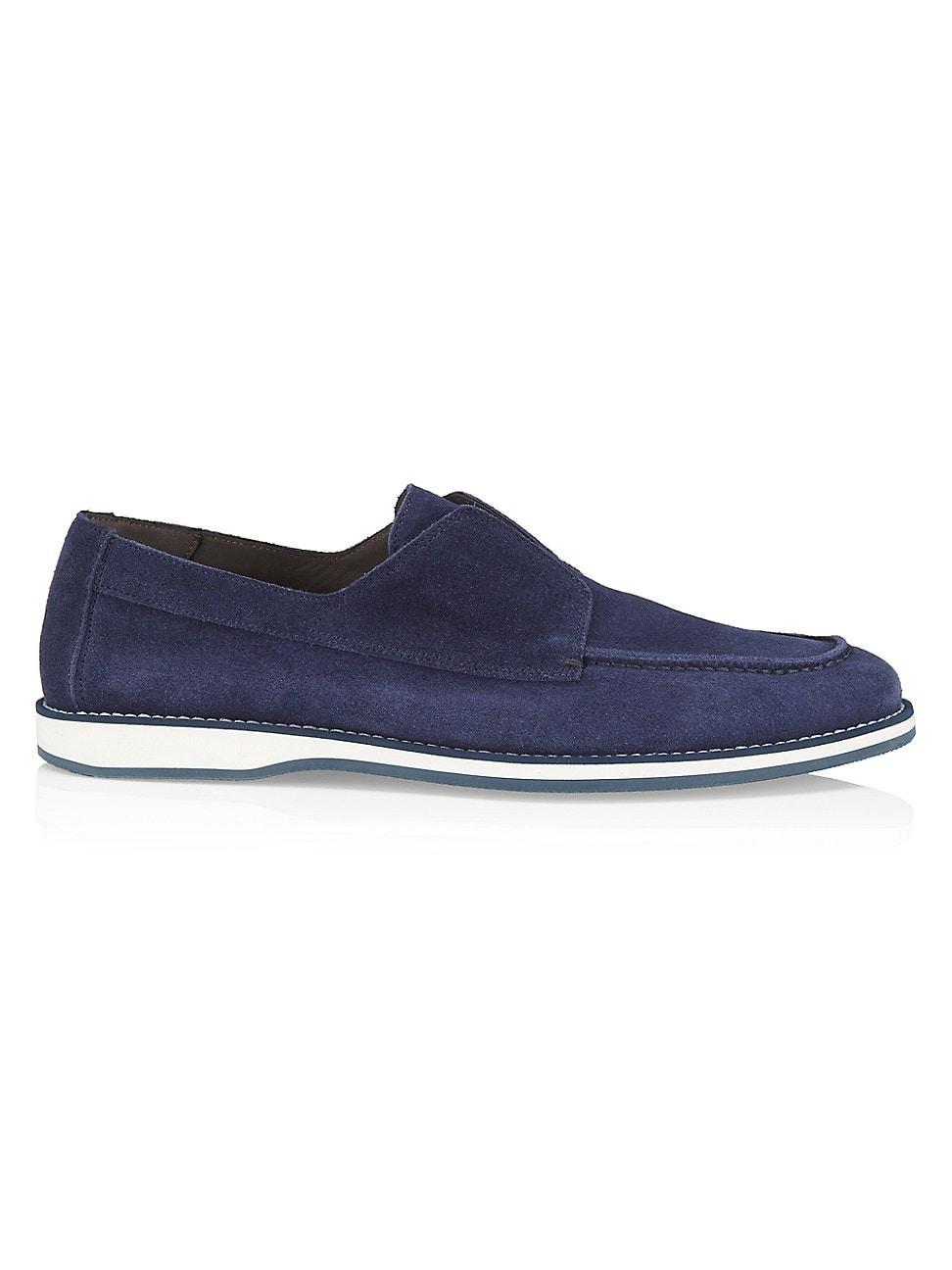 Mens Green Field Suede Slip-On Loafers Product Image