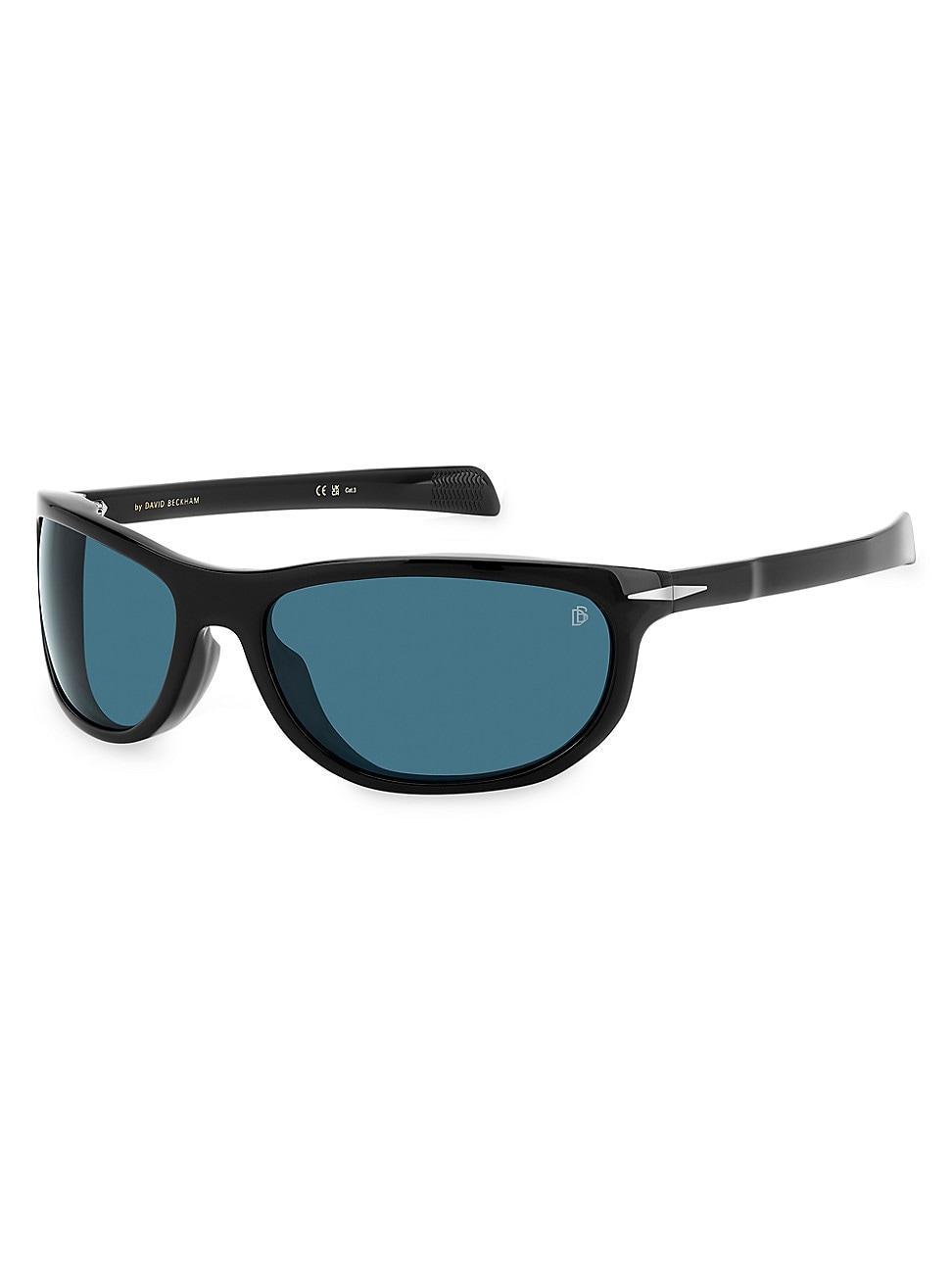 Mens 64MM Rectangular Sunglasses Product Image