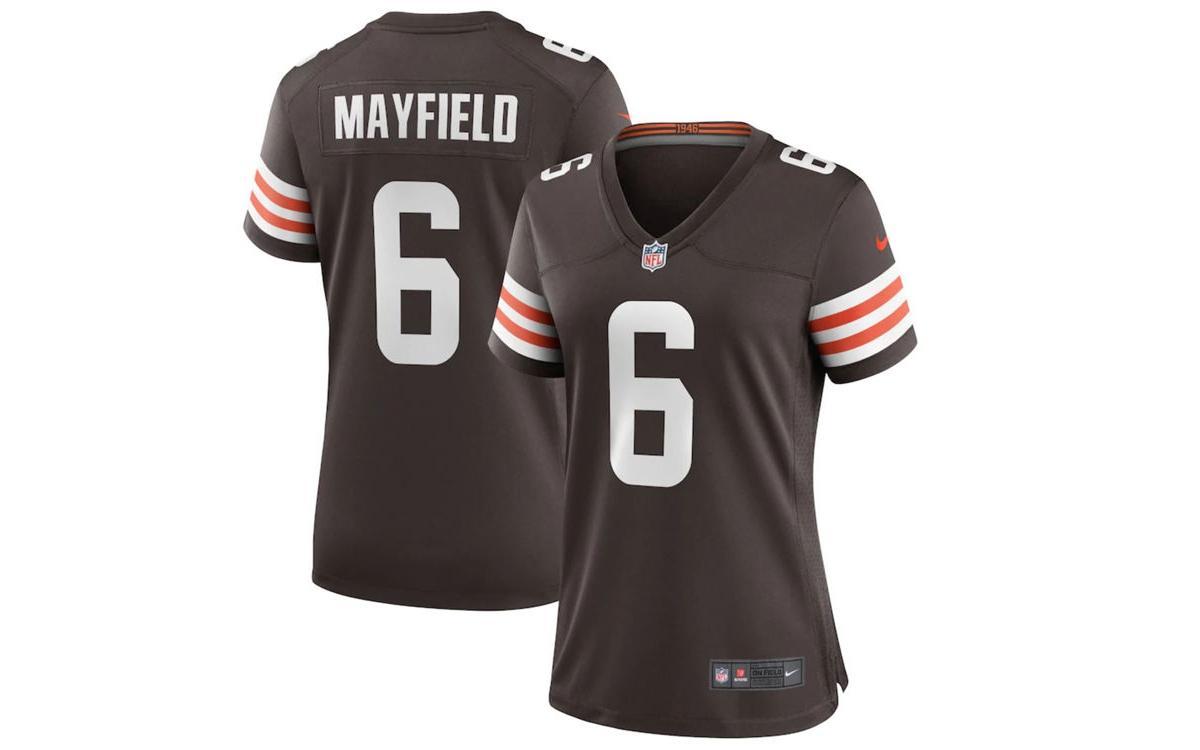 Nike Cleveland Browns Baker Mayfield Womens Game Jersey - Brown Product Image