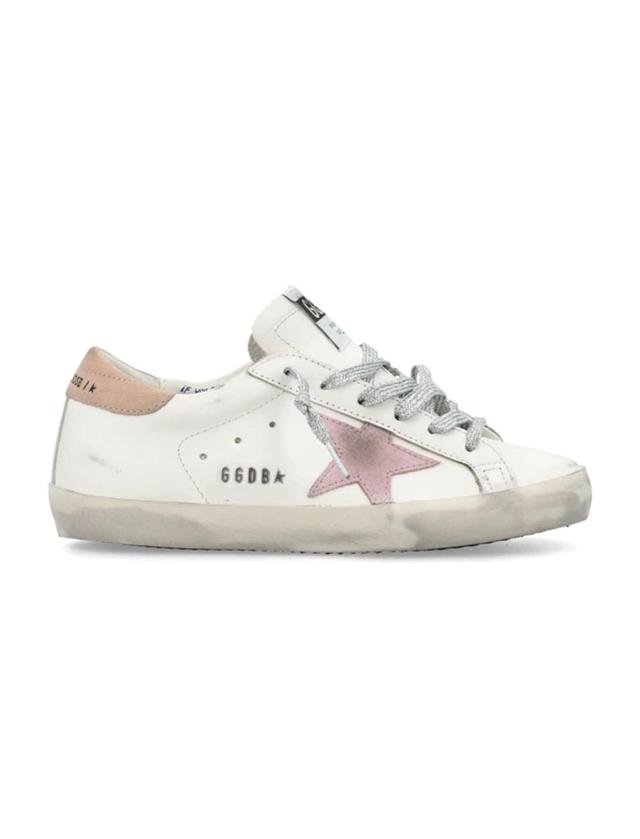 GOLDEN GOOSE Super-star In White Pink Product Image