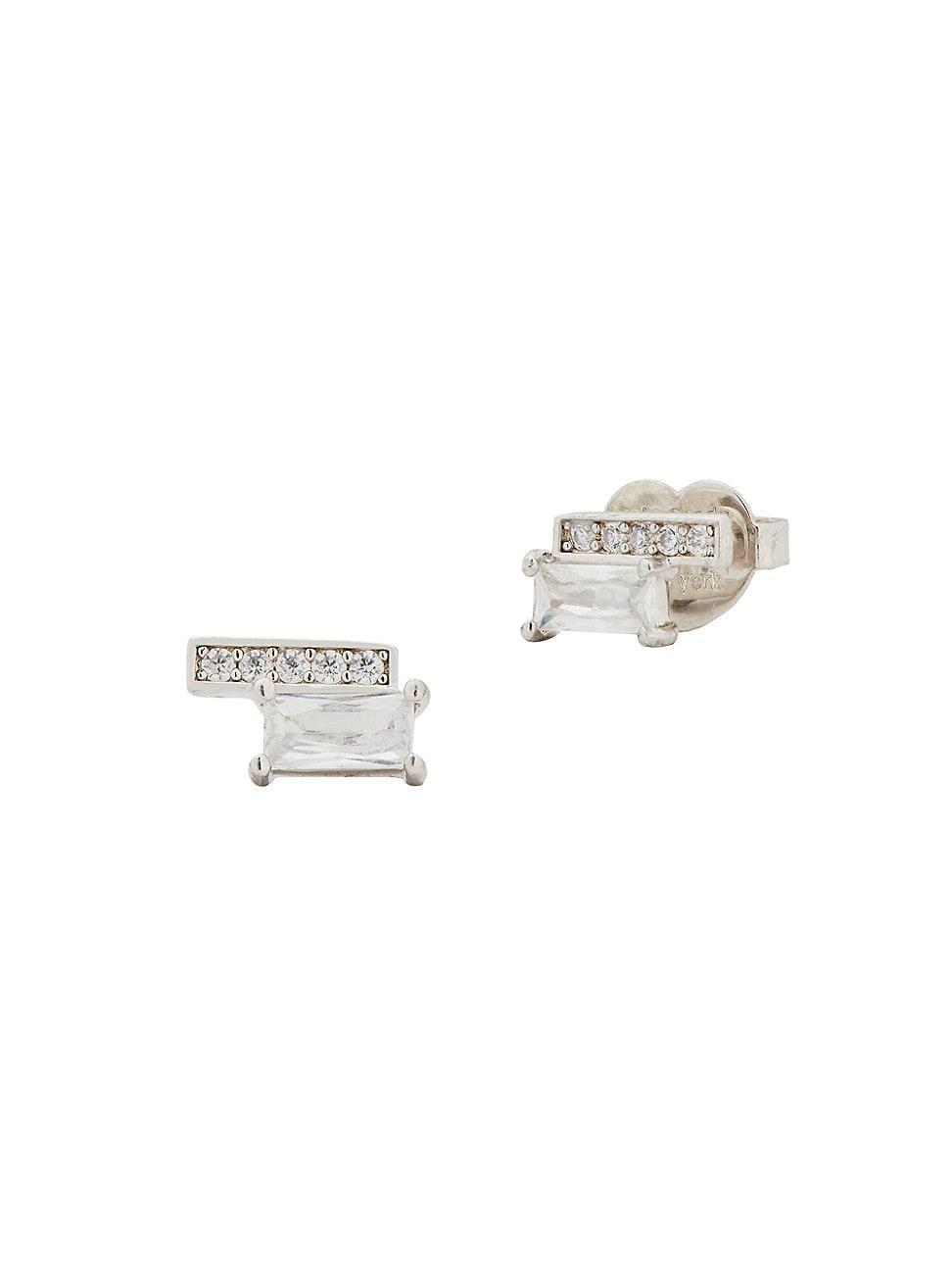 Womens Precious Delight Gold-Plated & Crystal Stud Earrings Product Image