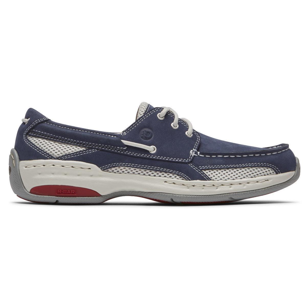 Dunham Captain (Navy Nubuck) Men's Slip on Shoes Product Image