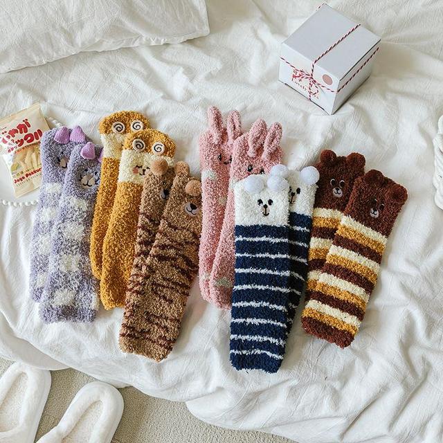 Cartoon Fleece Socks Product Image