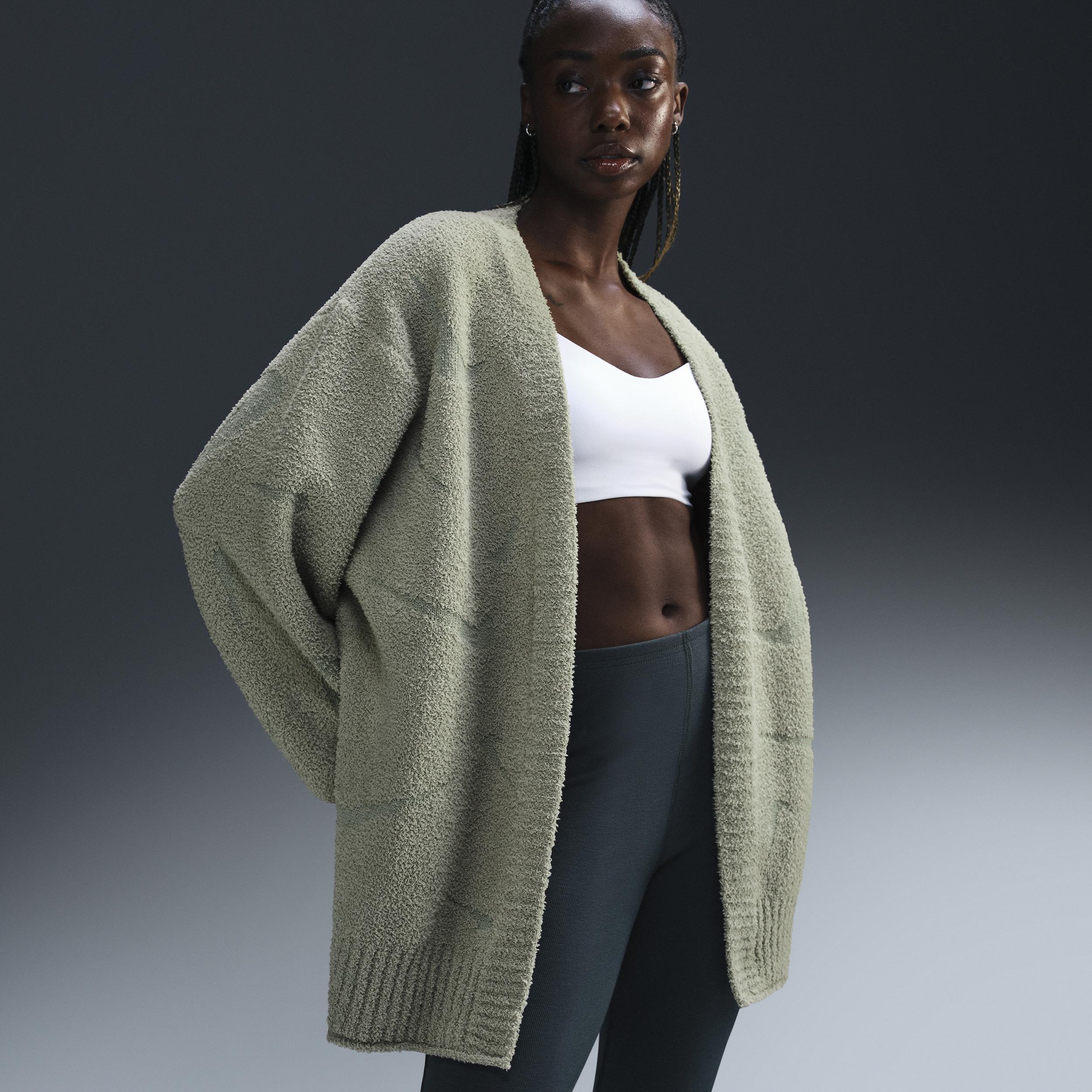 Womens Nike Sportswear Phoenix Cozy Boucl Oversized Knit Cardigan Product Image