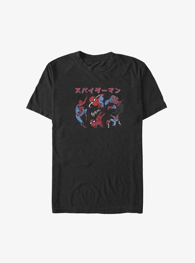 Marvel Spider-Man Spidey Panels Big & Tall T-Shirt Product Image