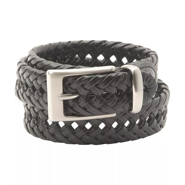 Mens Dockers Braided Leather Dress Belt with Metal Loop Product Image